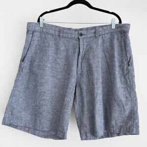 Patagonia Shorts Mens 40 Blue Chambray Hemp Organic Cotton Chino 10''‎ Inseam